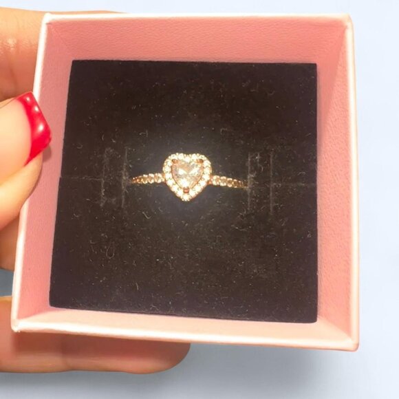 Pandora Rose Gold Heart Ring - Picture 3 of 5
